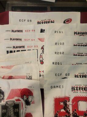 Carolina Hurricanes 2026 Playoff Rally Towels Lot of 13